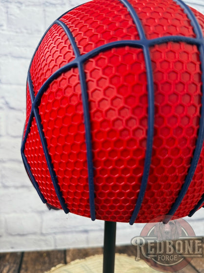 NY-Inspired Big Apple Red & Blue Web Slinger Mask