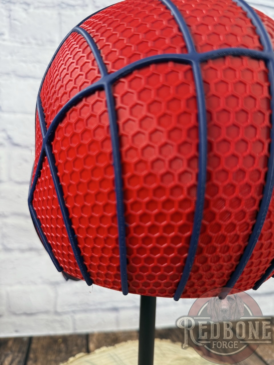 New York Giants Spiderman 3D Printed Helmet