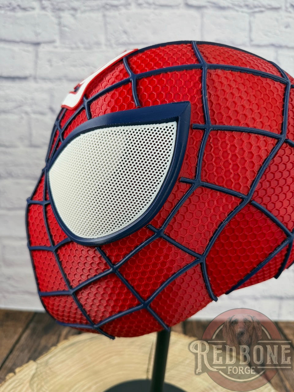 New York Giants Spiderman 3D Printed Helmet