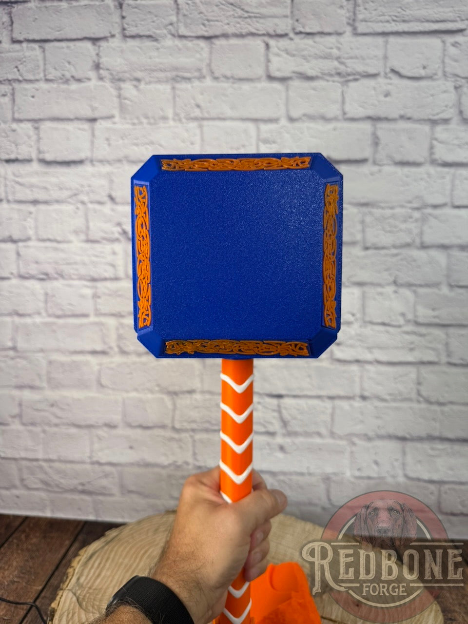Custom Themed Mjolnir Norse God Hammer 3D Printed w/ Stand