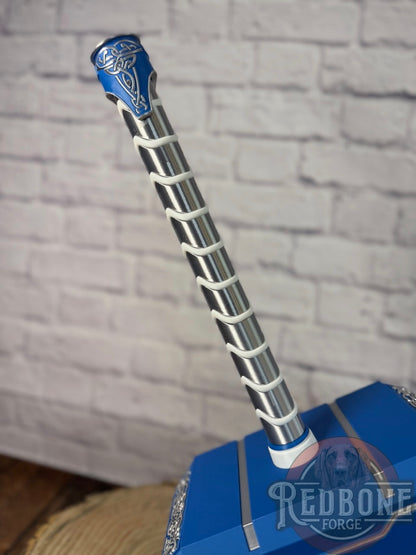 Custom Themed Mjolnir Norse God Hammer 3D Printed w/ Stand