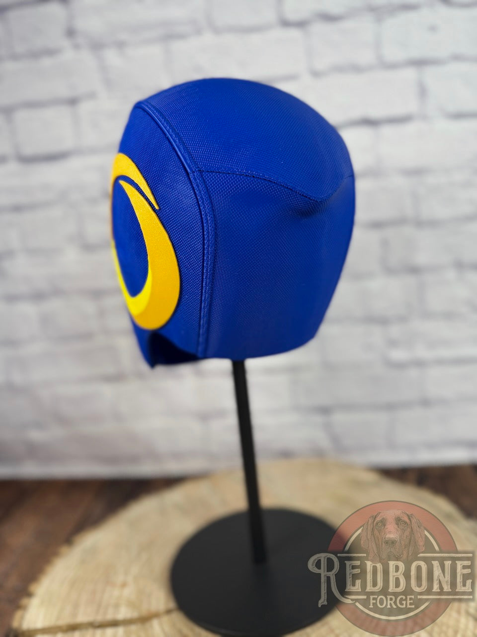LA-Inspired Blue & Gold Masked Mercenary Mask