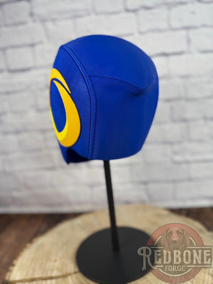 LA-Inspired Blue & Gold Masked Mercenary Mask