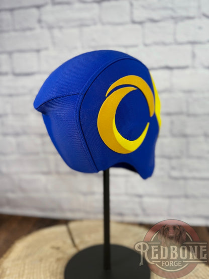 LA-Inspired Blue & Gold Masked Mercenary Mask