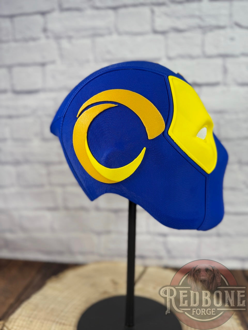 LA-Inspired Blue & Gold Masked Mercenary Mask