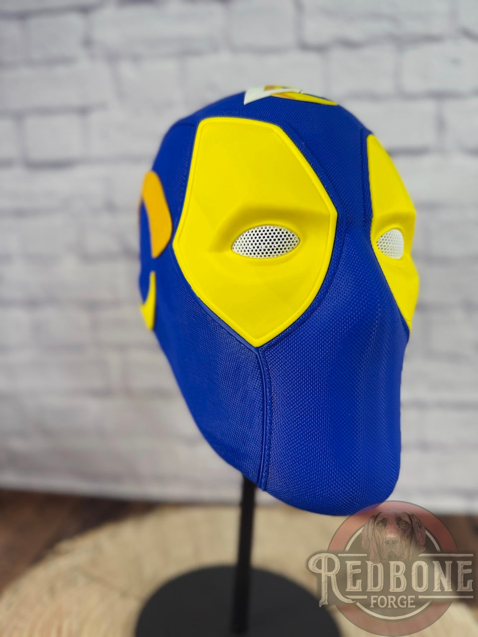LA-Inspired Blue & Gold Masked Mercenary Mask