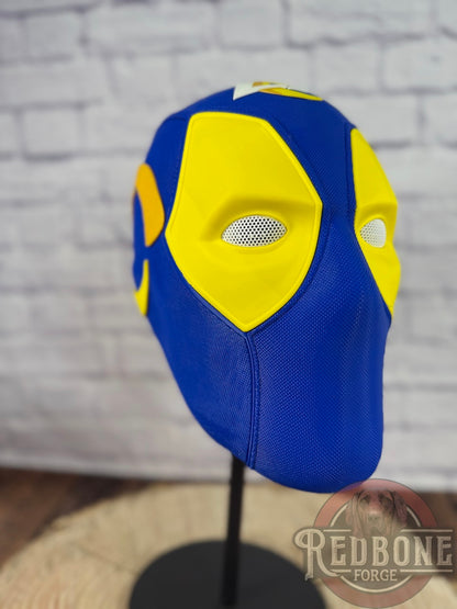 LA-Inspired Blue & Gold Masked Mercenary Mask