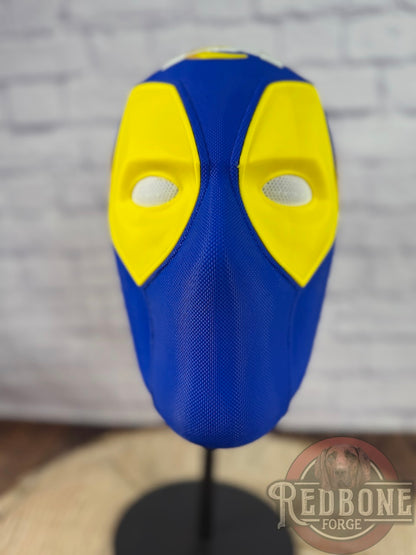 LA-Inspired Blue & Gold Masked Mercenary Mask