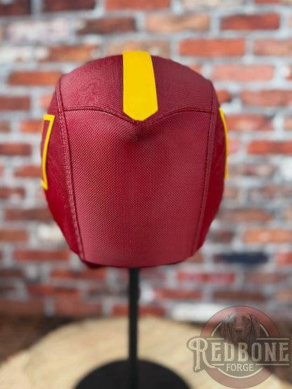 Washington-Inspired Gold & Burgundy Masked Mercenary Mask