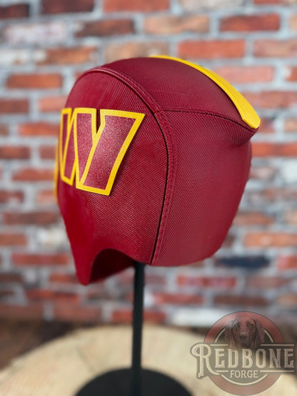 Washington-Inspired Gold & Burgundy Masked Mercenary Mask