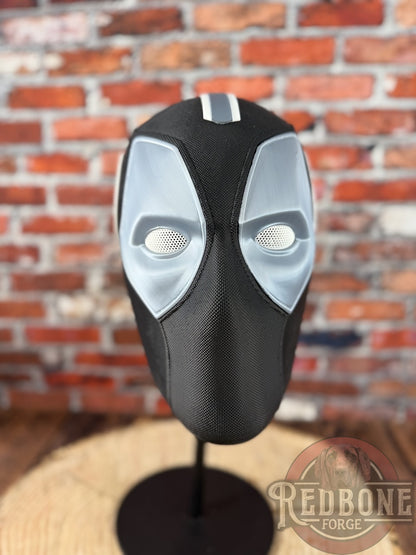 Vegas-Inspired Black & Silver Masked Mercenary Mask
