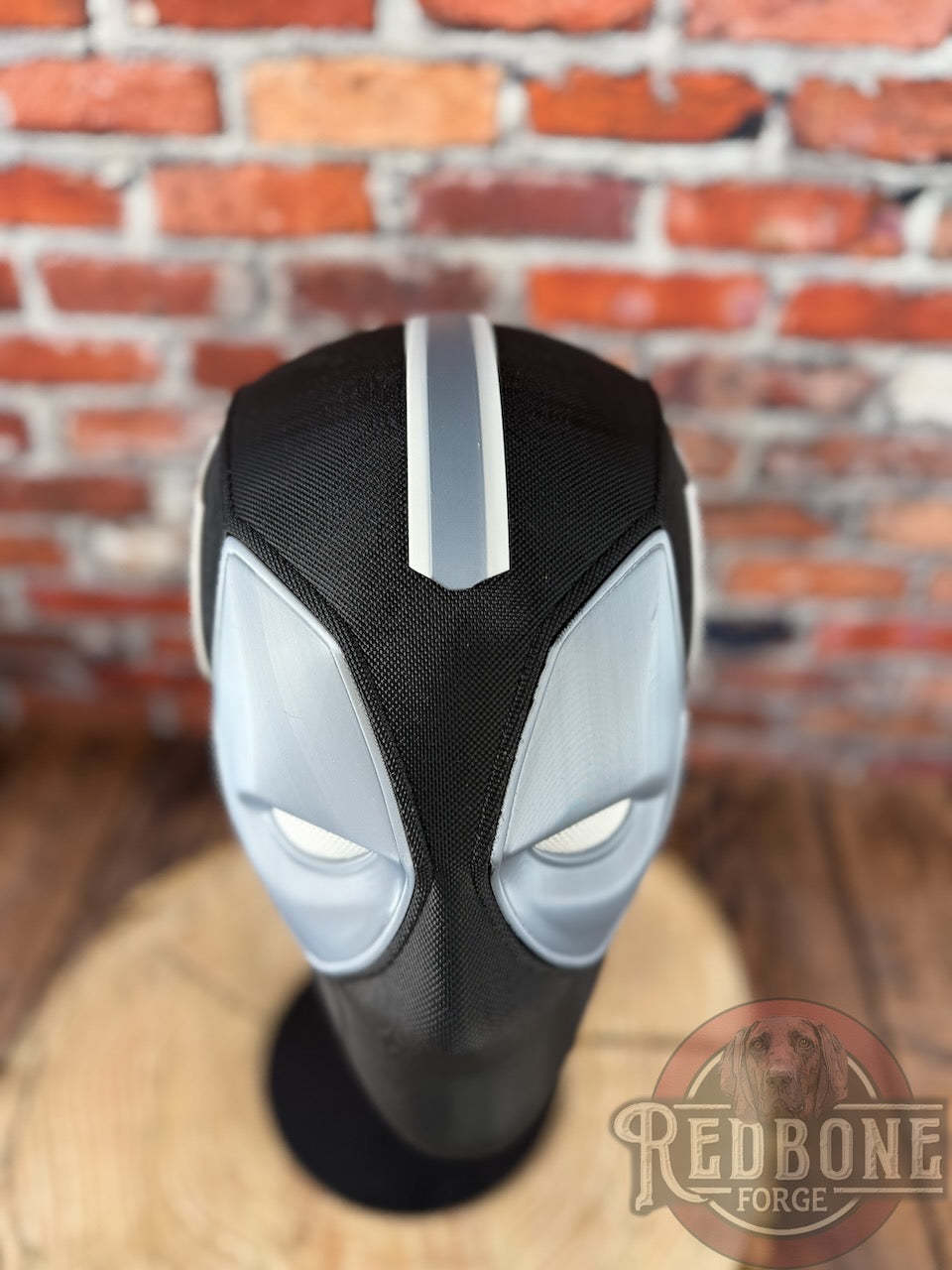 Vegas-Inspired Black & Silver Masked Mercenary Mask