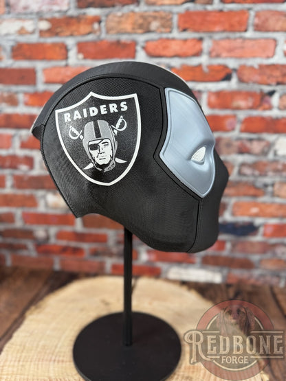 Vegas-Inspired Black & Silver Masked Mercenary Mask