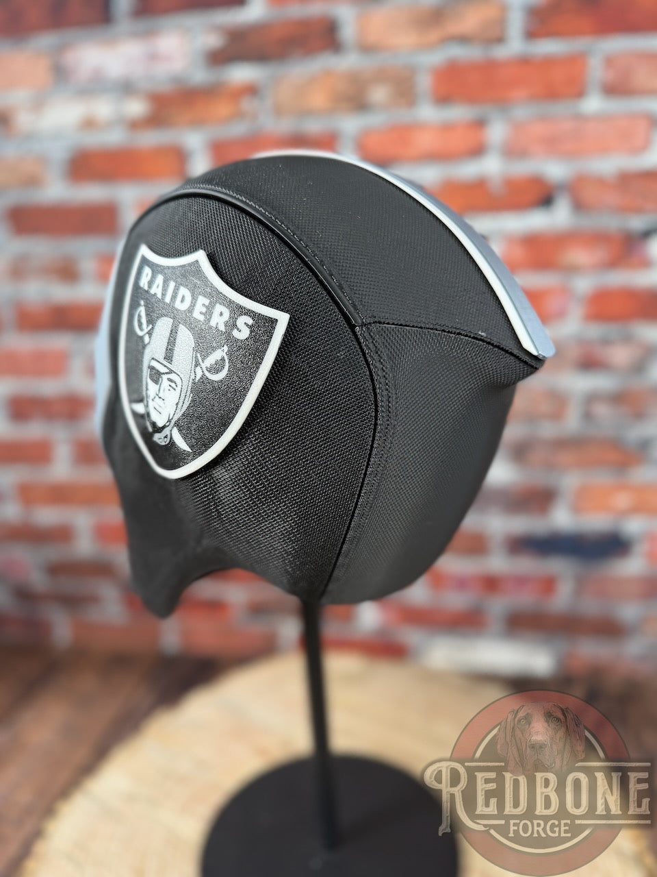 Vegas-Inspired Black & Silver Masked Mercenary Mask