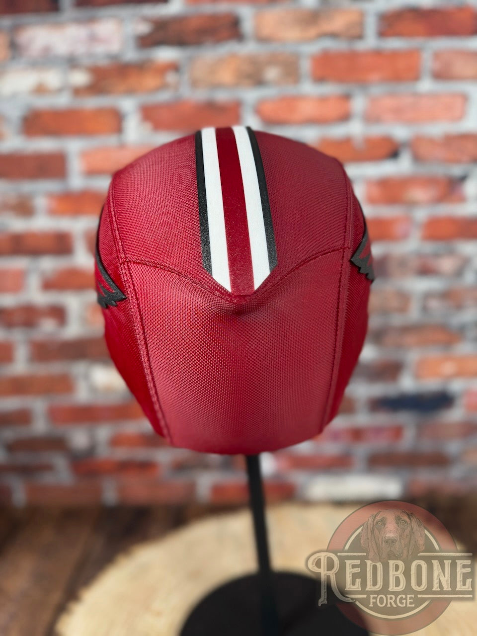 Arizona-Inspired Garnet & Black Masked Mercenary Mask