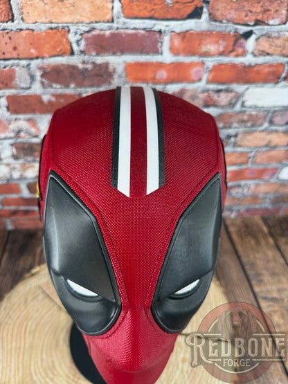 Arizona-Inspired Garnet & Black Masked Mercenary Mask