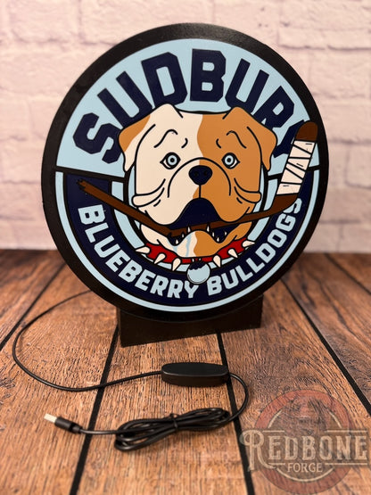 Sudbury Blueberry Bulldogs Shoresy Decorative Light Box