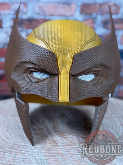 Comic Accurate Yellow & Brown Weathered Mutant Cowl