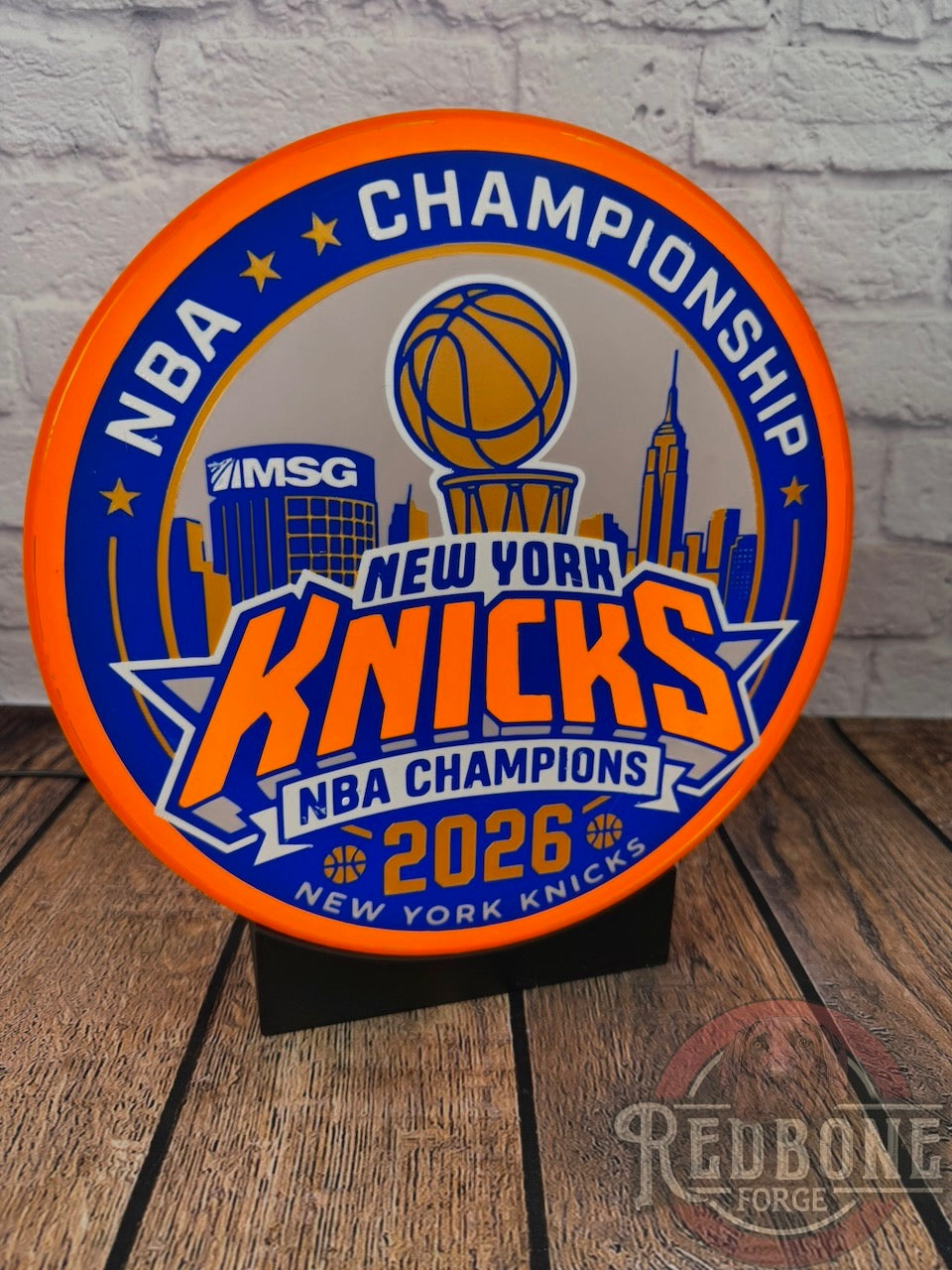 New York Knicks 2026 NBA Champions LED Light Box