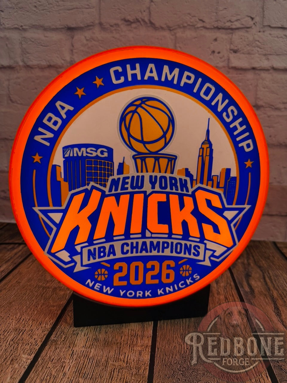 New York Knicks 2026 NBA Champions LED Light Box