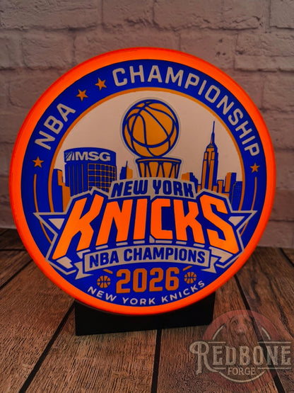 New York Knicks 2026 NBA Champions LED Light Box