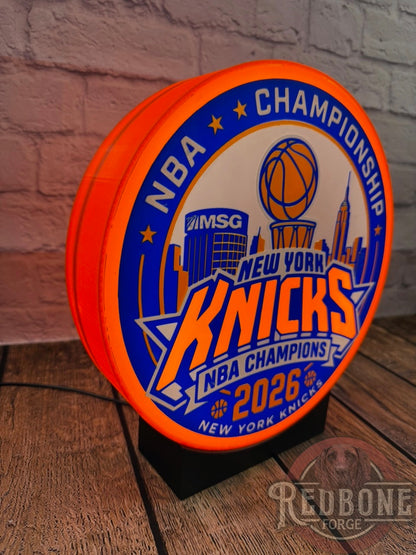 New York Knicks 2026 NBA Champions LED Light Box