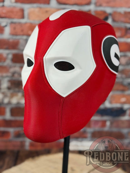 Georgia-Inspired Red & Black Masked Mercenary Mask
