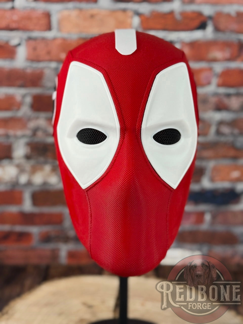 Georgia-Inspired Red & Black Masked Mercenary Mask