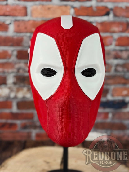 Georgia-Inspired Red & Black Masked Mercenary Mask