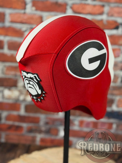 Georgia-Inspired Red & Black Masked Mercenary Mask