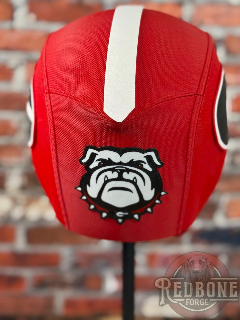 Georgia-Inspired Red & Black Masked Mercenary Mask