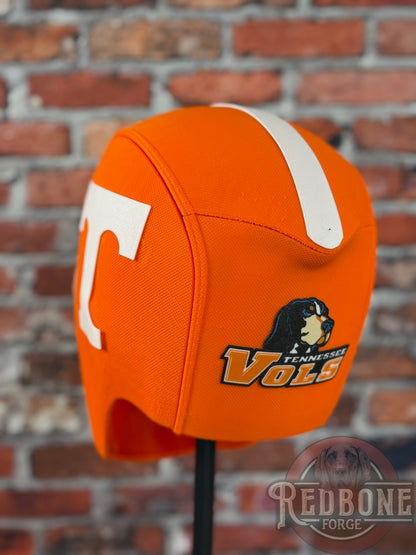 Tennessee-Inspired Orange & White Masked Mercenary Mask