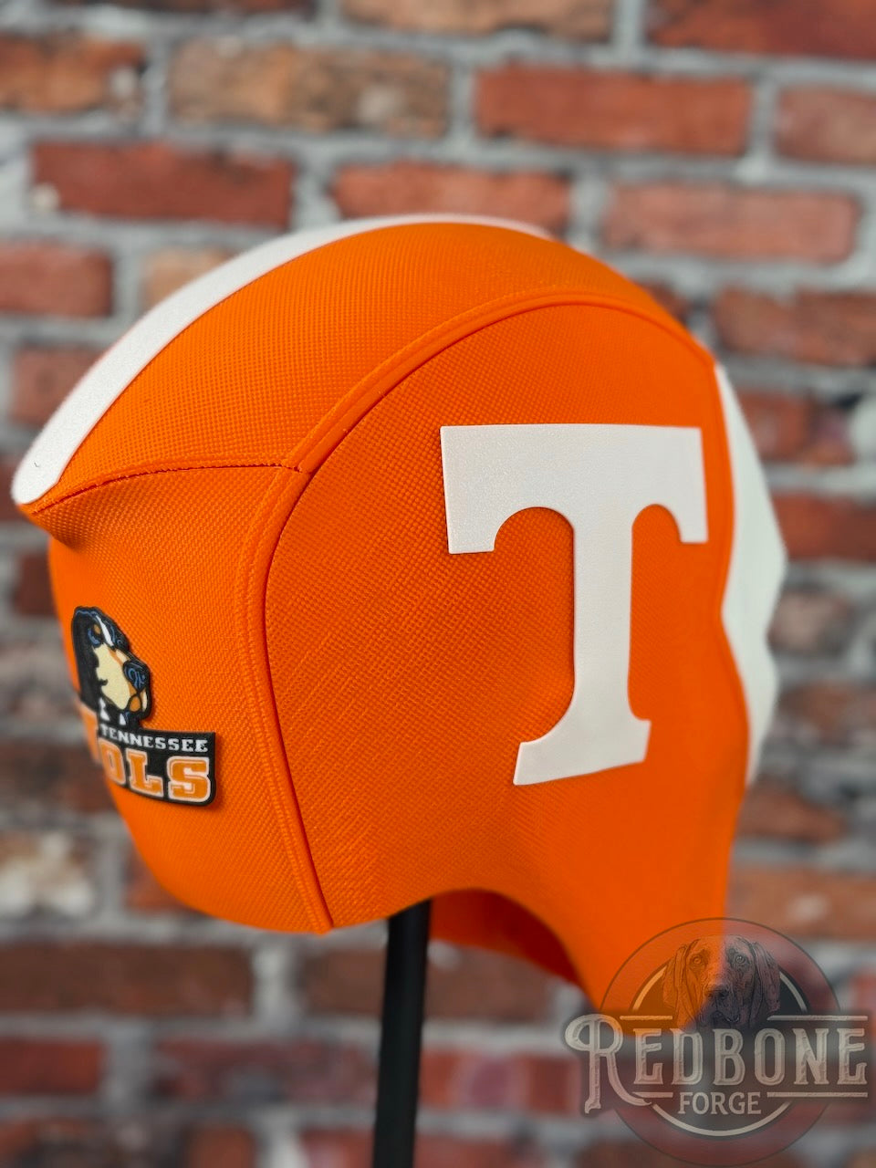 Tennessee-Inspired Orange & White Masked Mercenary Mask