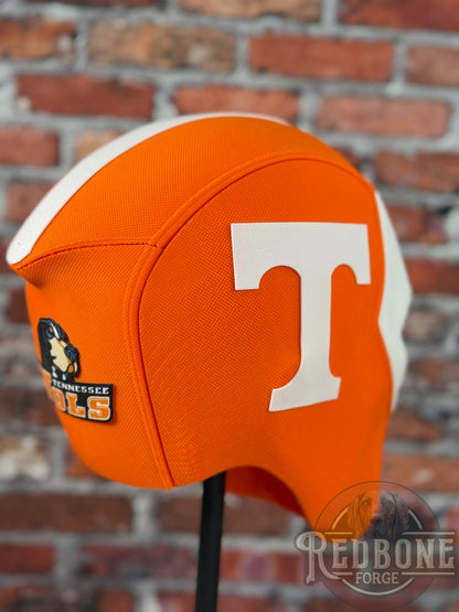 Tennessee-Inspired Orange & White Masked Mercenary Mask