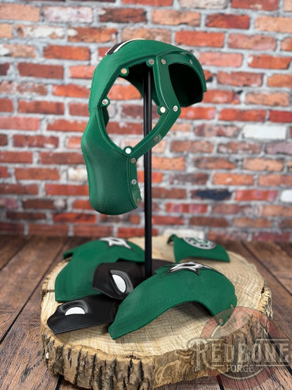 Dallas-Inspired Green & Black Masked Mercenary Mask