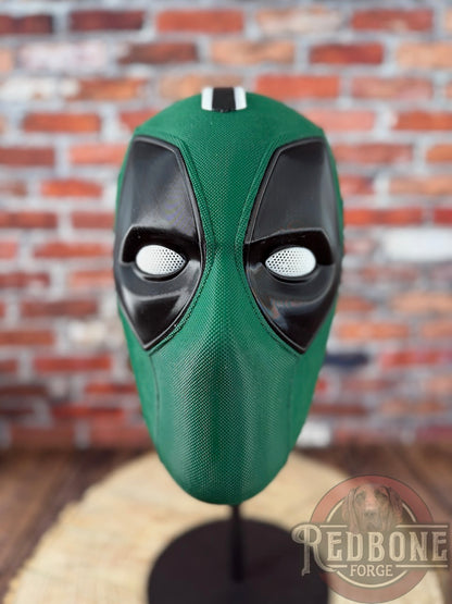 Dallas-Inspired Green & Black Masked Mercenary Mask