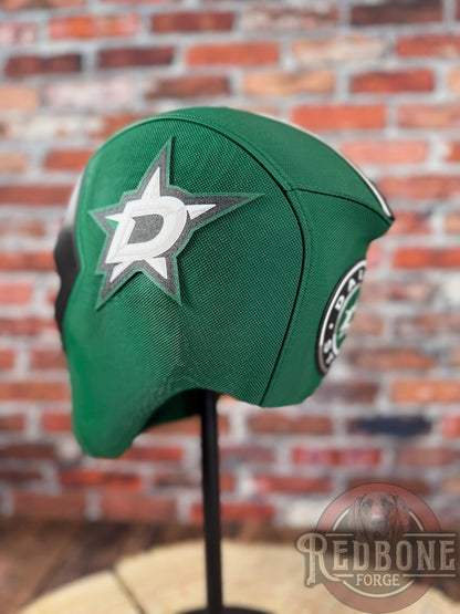 Dallas-Inspired Green & Black Masked Mercenary Mask