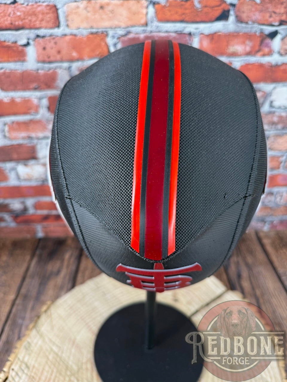 Tampa Bay-Inspired Red, Pewter, & White Masked Mercenary Mask