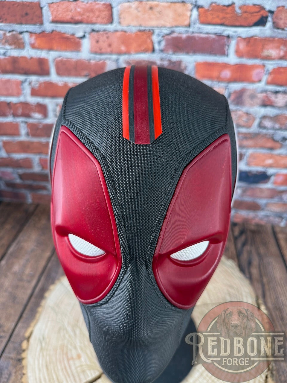 Tampa Bay-Inspired Red, Pewter, & White Masked Mercenary Mask