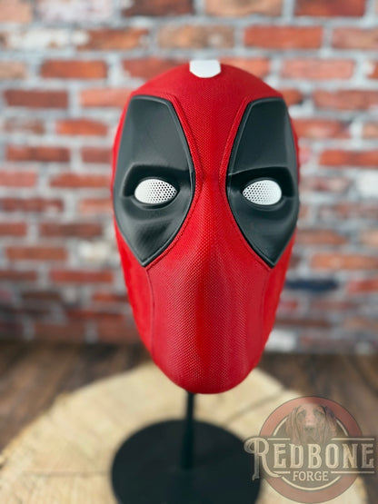 Georgia-Inspired Red & Black Masked Mercenary Mask