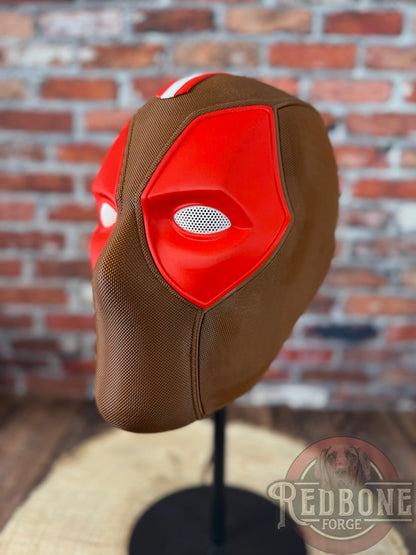 Cleveland- Inspired Brown & Orange Masked Mercenary Mask