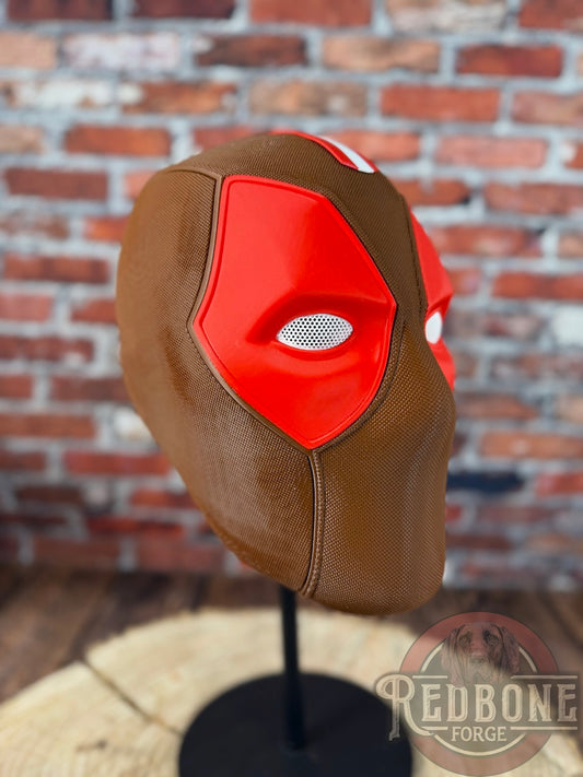 Cleveland- Inspired Brown & Orange Masked Mercenary Mask
