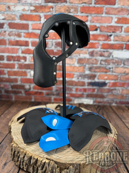 Carolina-Inspired Blue & Black Masked Mercenary Mask