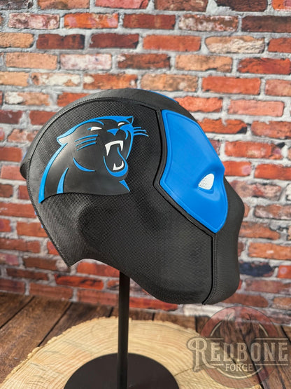 Carolina-Inspired Blue & Black Masked Mercenary Mask