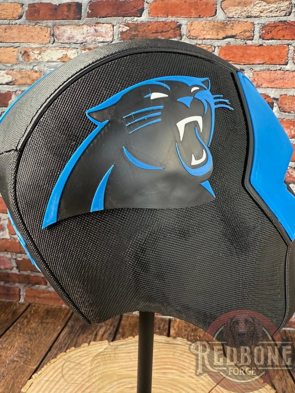 Carolina-Inspired Blue & Black Masked Mercenary Mask