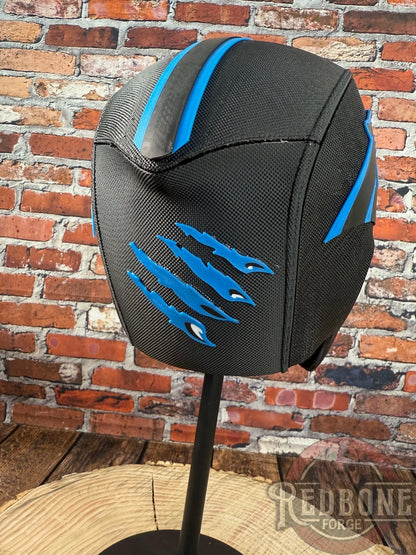 Carolina-Inspired Blue & Black Masked Mercenary Mask