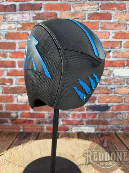 Carolina-Inspired Blue & Black Masked Mercenary Mask