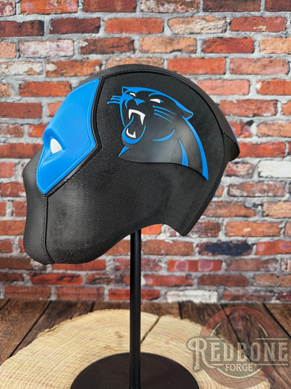 Carolina-Inspired Blue & Black Masked Mercenary Mask