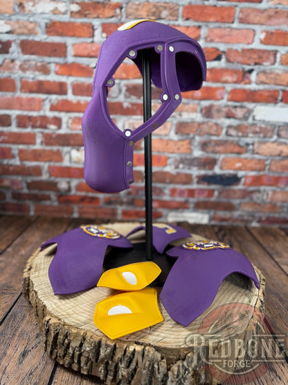 Louisiana-Inspired Purple & Gold Masked Mercenary Mask