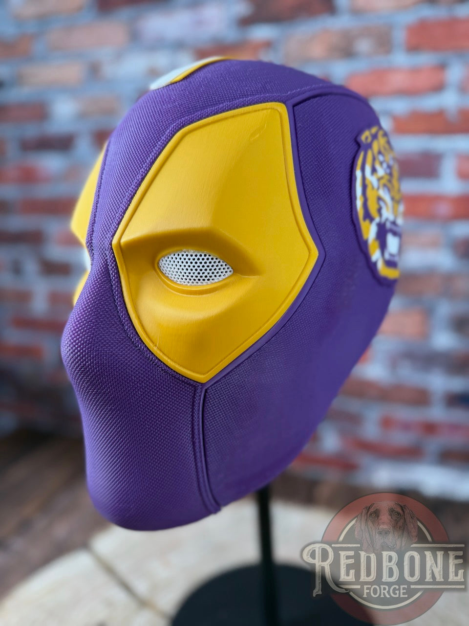 Louisiana-Inspired Purple & Gold Masked Mercenary Mask